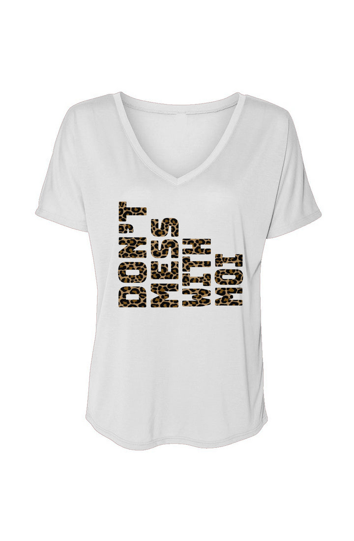 Don&amp;#39;t mess with moi - Women’s V-Neck Slouchy Glam 