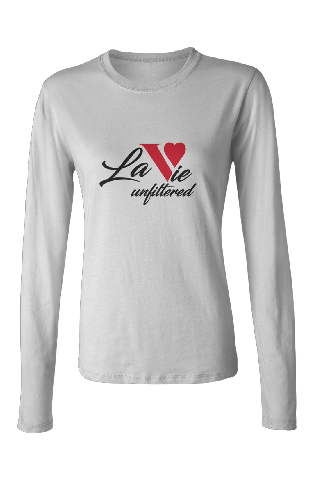 La Vie unfiltered red - Allure Long Sleeve Tee - La Vie unfiltered