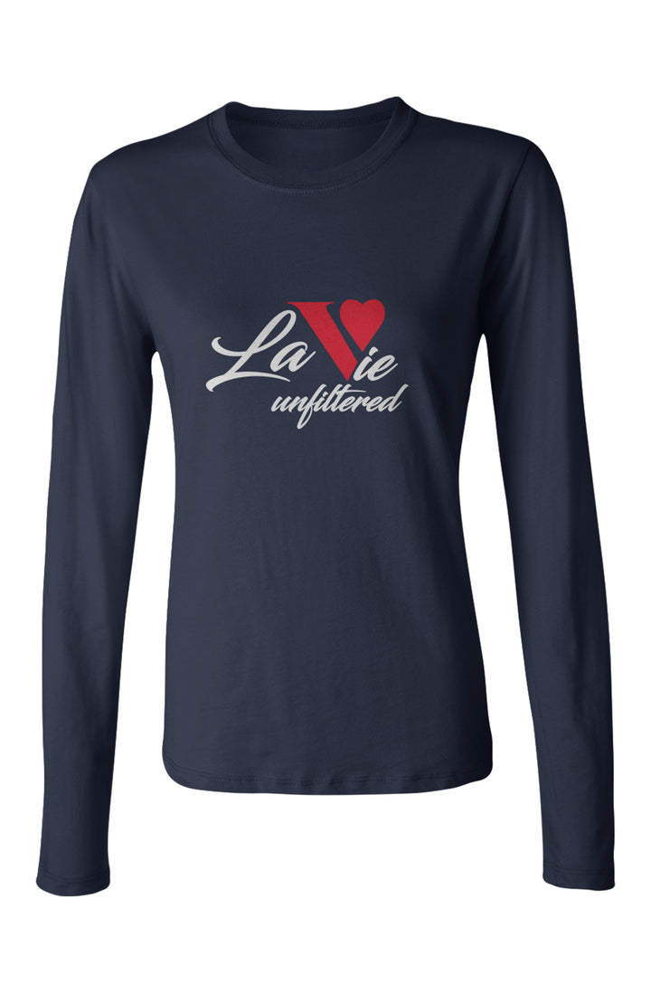 La Vie unfiltered red - Allure Long Sleeve Tee - La Vie unfiltered