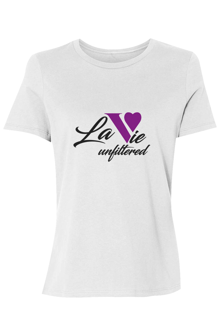 La Vie unfiltered purple - Allure Jersey Tee - La Vie unfiltered