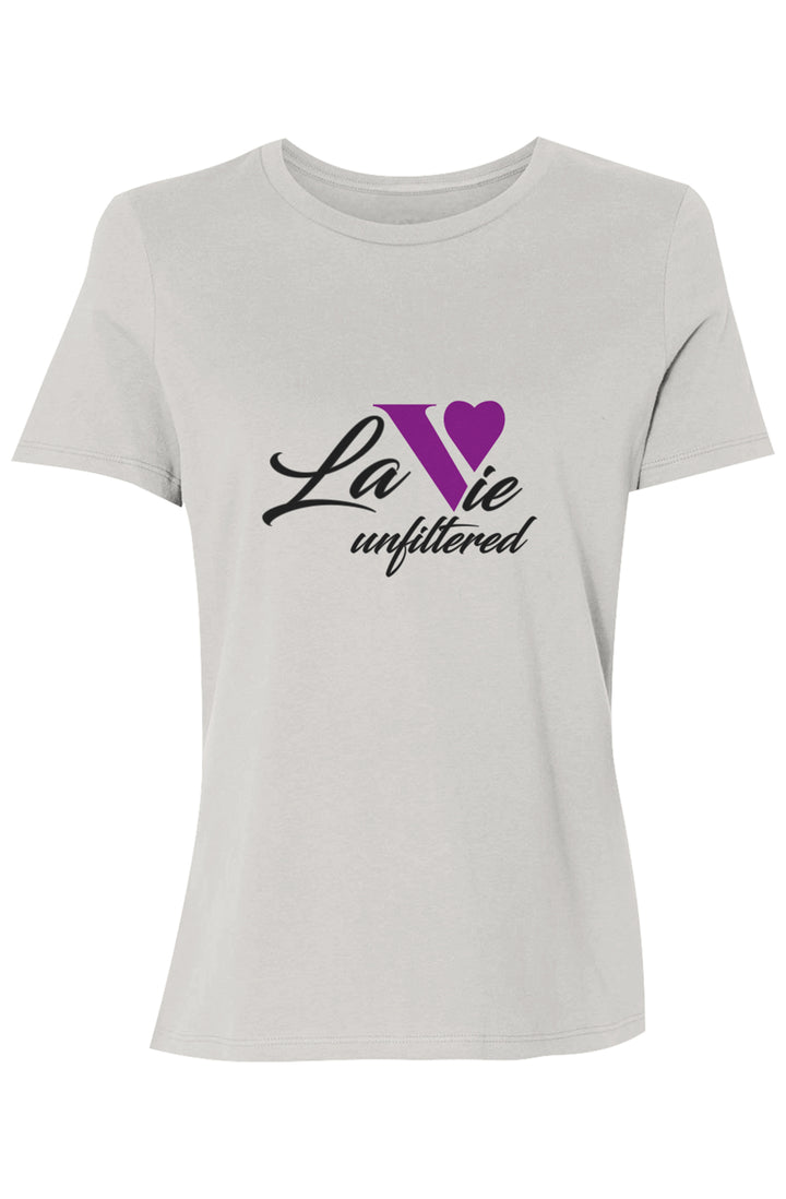 La Vie unfiltered purple - Allure Jersey Tee - La Vie unfiltered