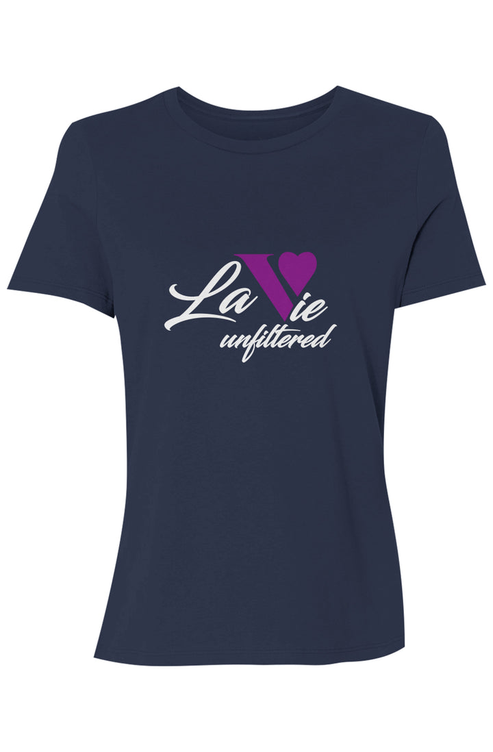 La Vie unfiltered purple - Allure Jersey Tee - La Vie unfiltered