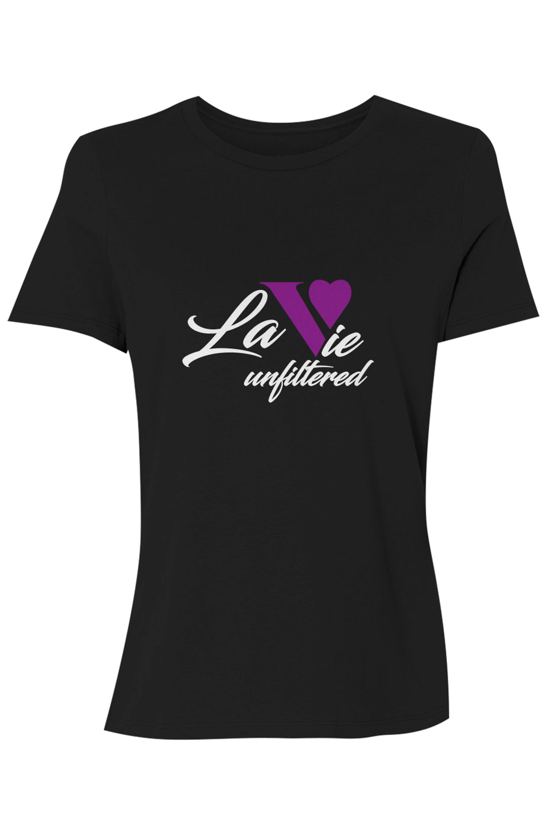 La Vie unfiltered purple - Allure Jersey Tee - La Vie unfiltered