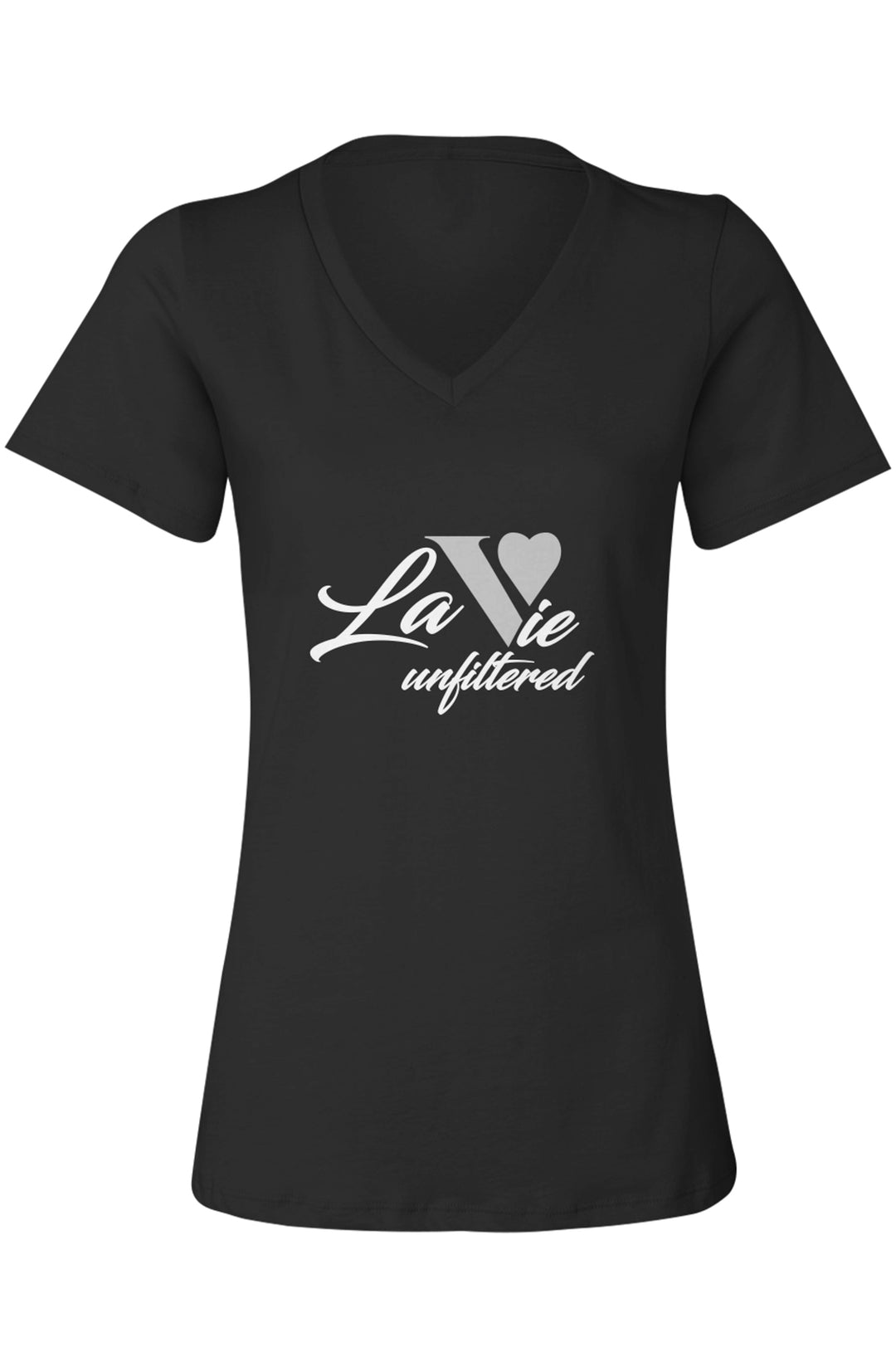 La Vie unfiltered silver - Allure V-Neck Jersey - La Vie unfiltered