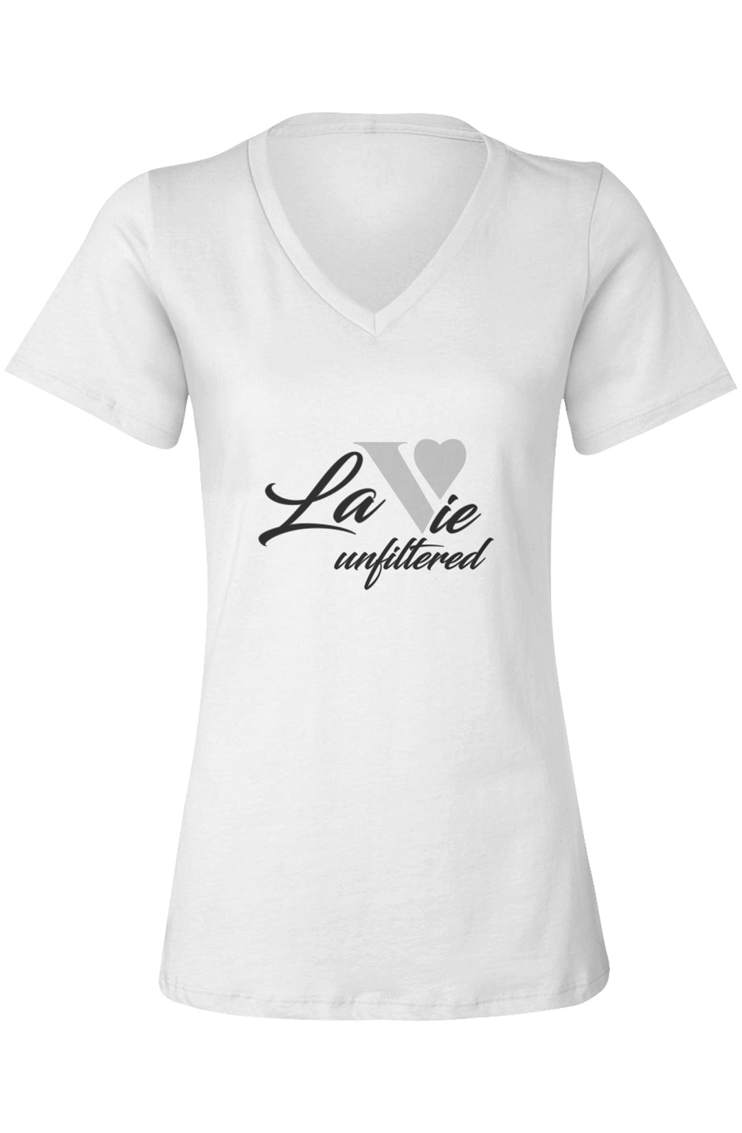 La Vie unfiltered silver - Allure V-Neck Jersey - La Vie unfiltered