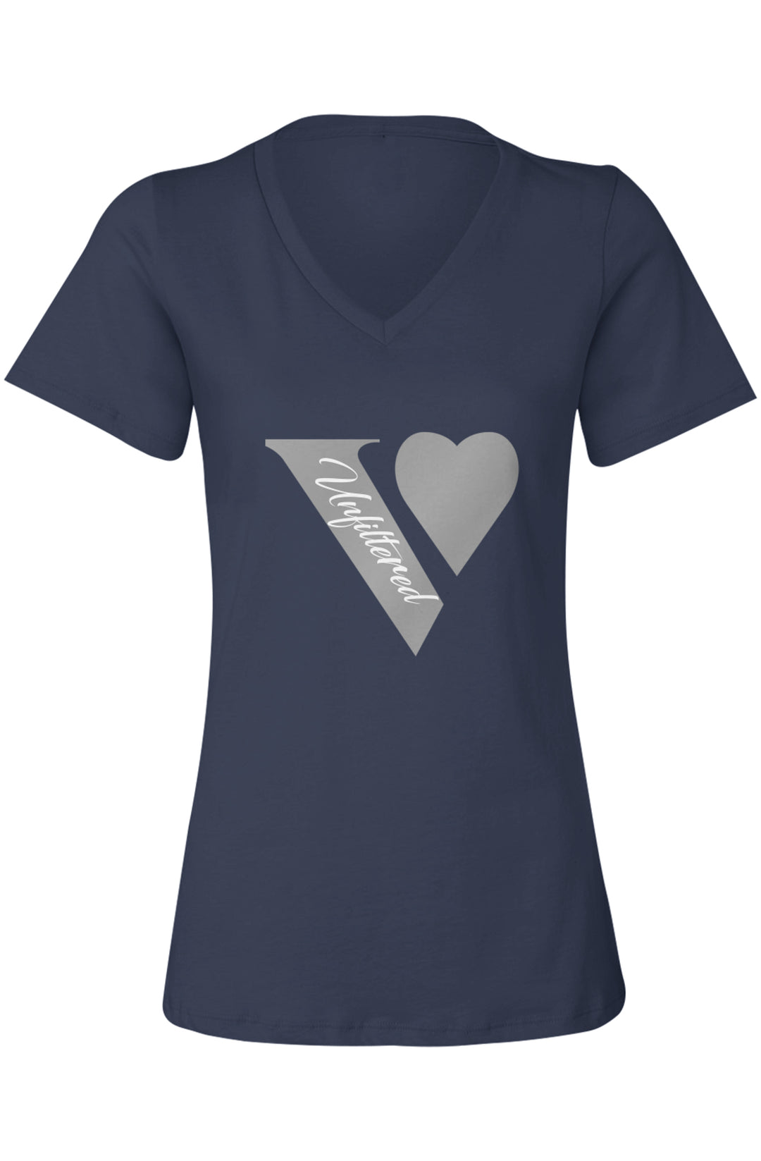 V unfiltered silver - Allure V-Neck Jersey - La Vie unfiltered