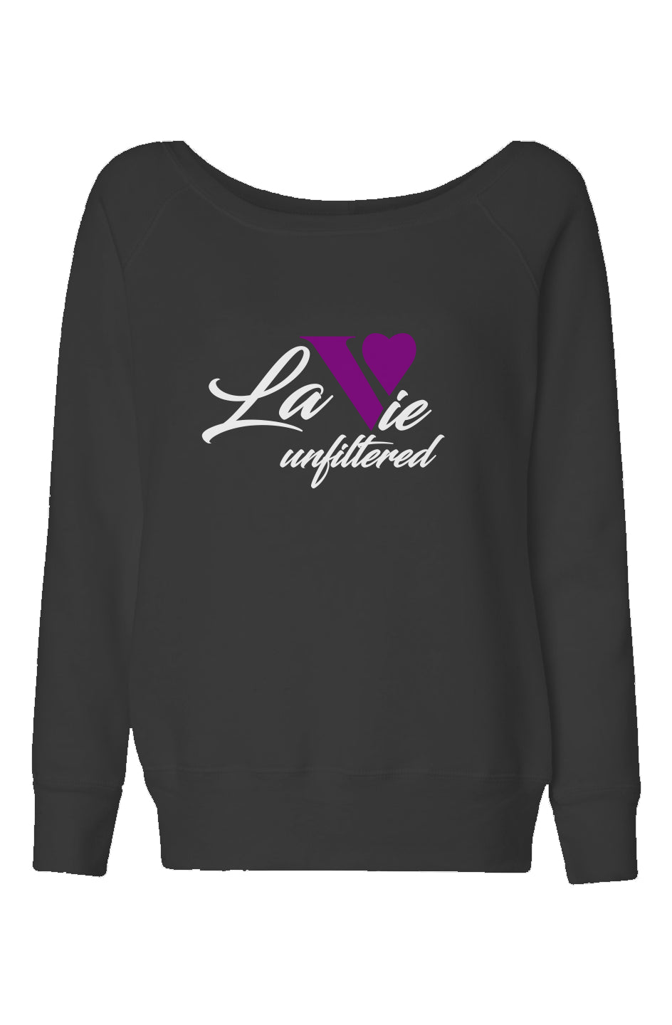 La Vie unfiltered purple - The Unfiltered Glam Sweatshirt