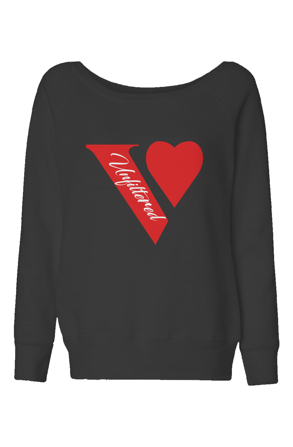 V unfiltered red - The Unfiltered Glam Sweatshirt