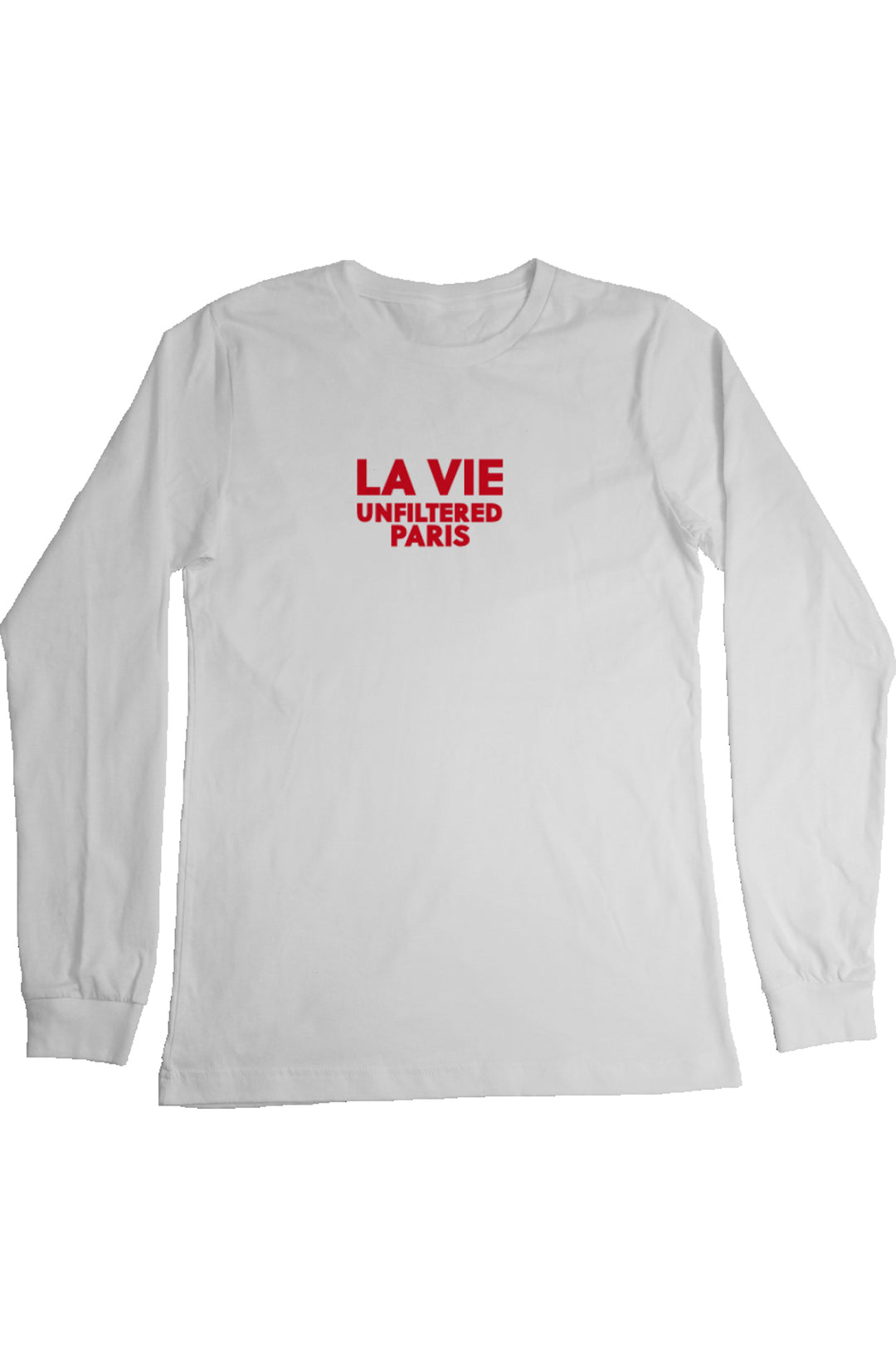 La Vie unfiltered Paris Rouge - Unfiltered Long Sleeve Tee - La Vie unfiltered