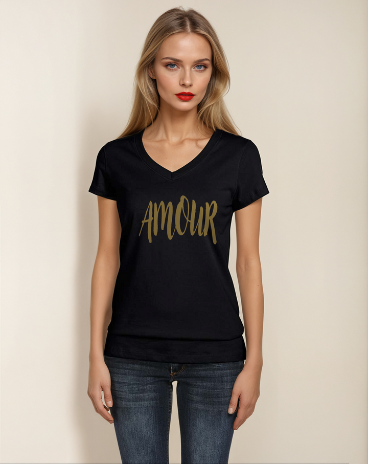 Amour - Allure V-Neck Jersey - La Vie unfiltered