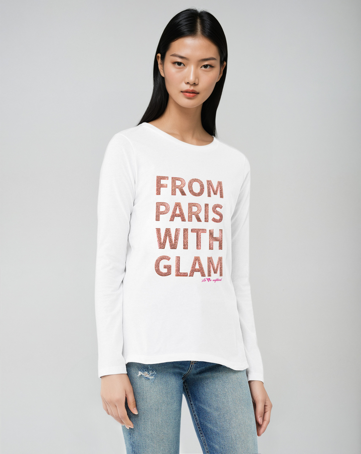 From Paris with Glam - Allure Long Sleeve Tee - La Vie unfiltered