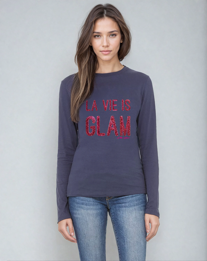 La Vie is Glam - Allure Long Sleeve Tee - La Vie unfiltered