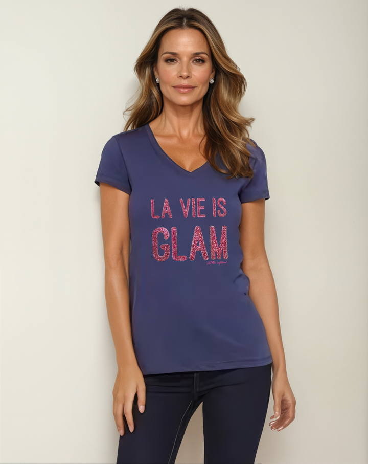 La Vie is Glam - Allure V-Neck Jersey - La Vie unfiltered