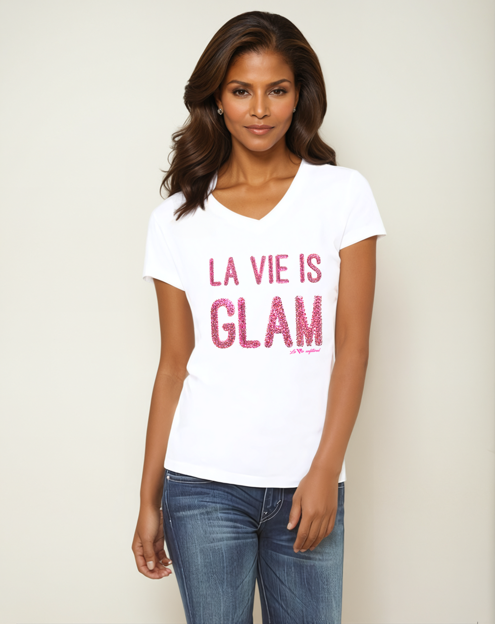 La Vie is Glam - Allure V-Neck Jersey - La Vie unfiltered