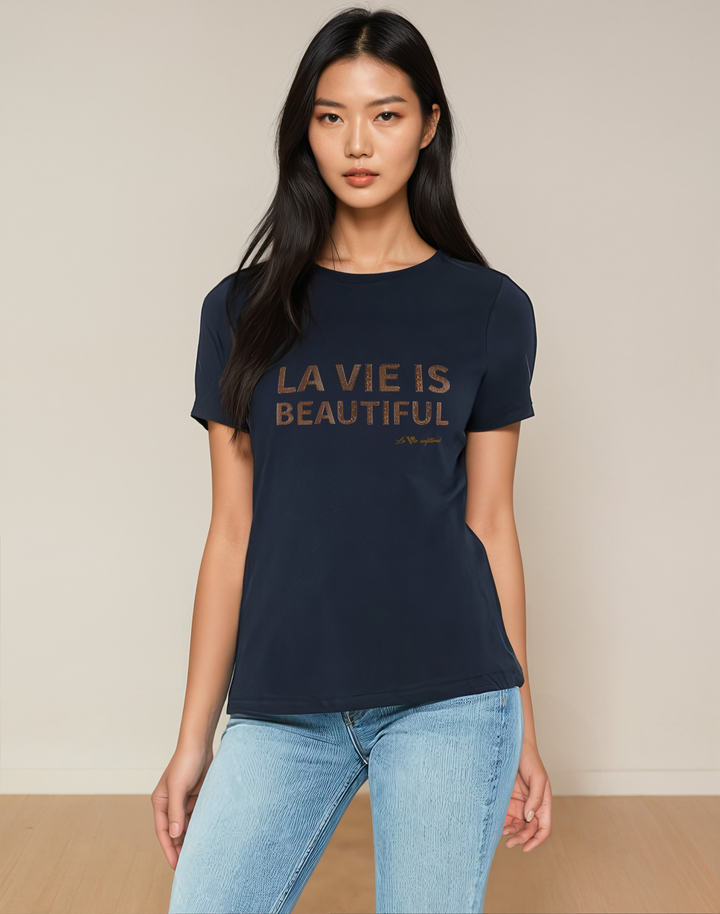 La Vie is beautiful - Allure Jersey Tee - La Vie unfiltered