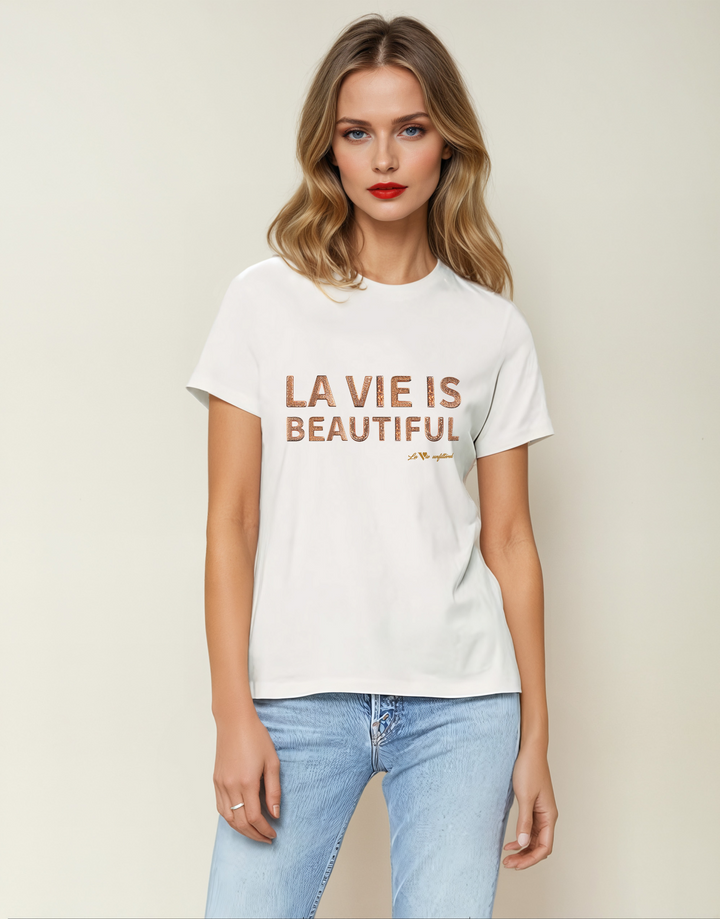 La Vie is beautiful - Allure Jersey Tee - La Vie unfiltered