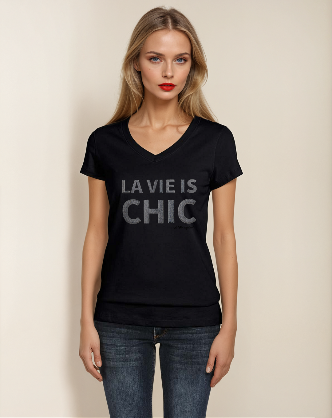 La Vie is chic - Allure V-Neck Jersey - La Vie unfiltered