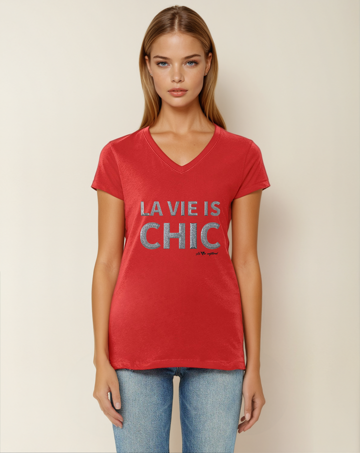 La Vie is chic - Allure V-Neck Jersey - La Vie unfiltered