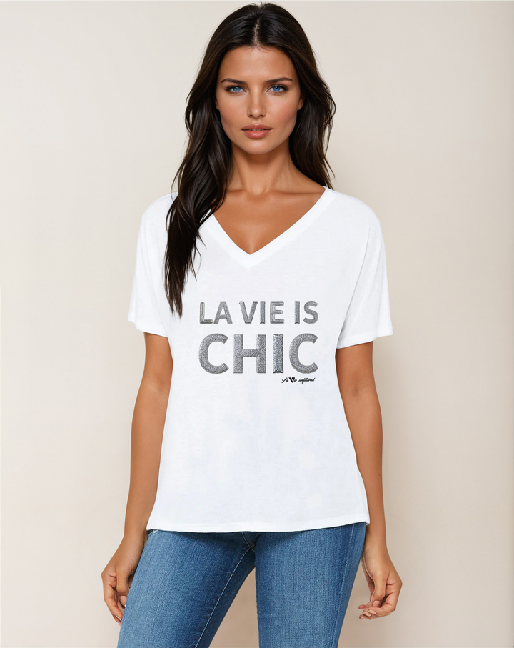 La Vie is chic - Allure V-Neck Jersey - La Vie unfiltered