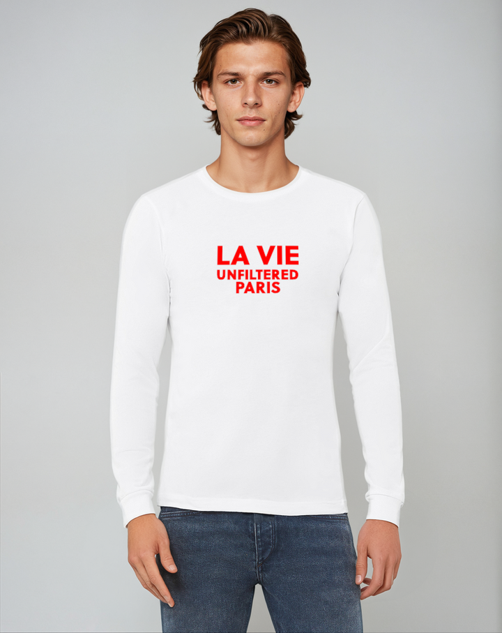 La Vie unfiltered Paris Rouge - Unfiltered Long Sleeve Tee - La Vie unfiltered