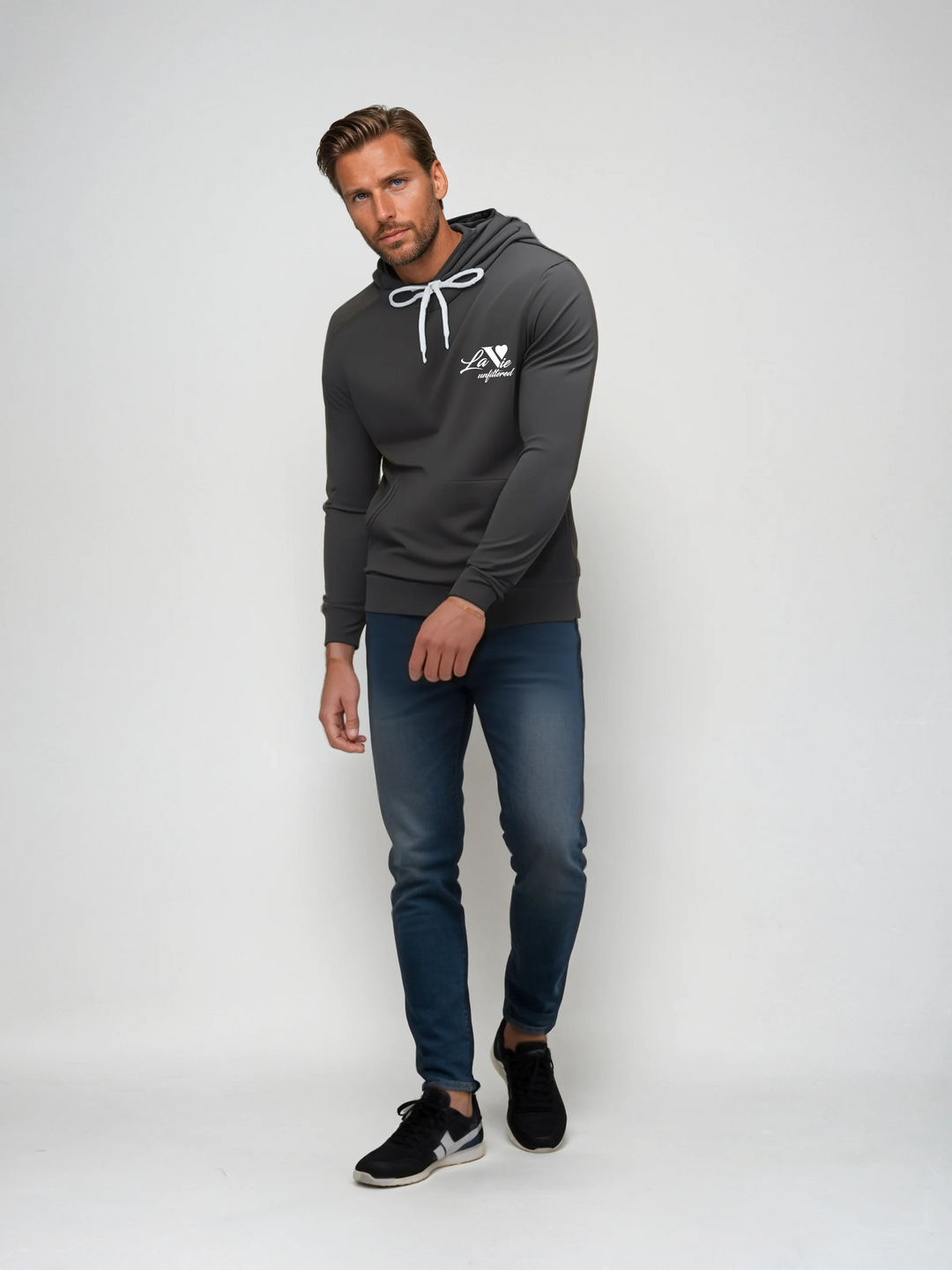 La Vie unfiltered embroidered - The Unfiltered Hoodie - La Vie unfiltered