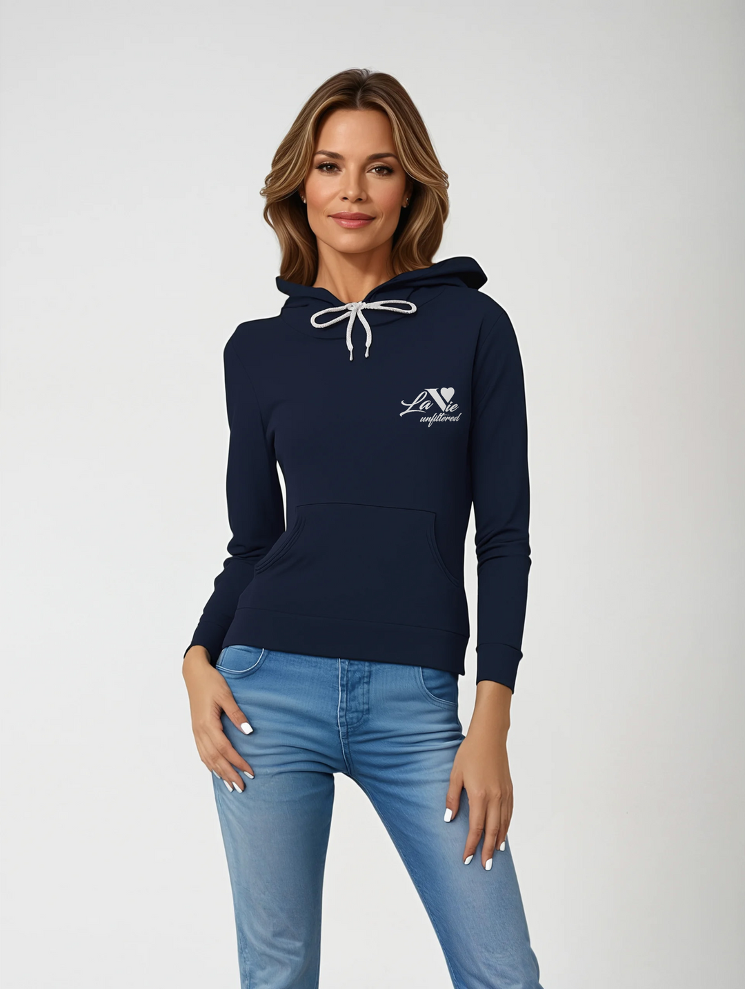 La Vie unfiltered embroidered - The Unfiltered Hoodie - La Vie unfiltered