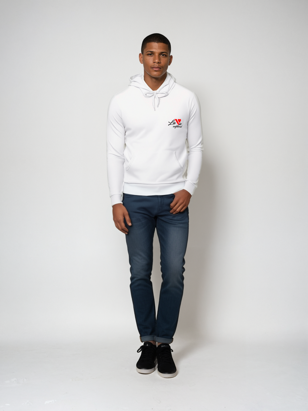 La Vie unfiltered embroidered - The Unfiltered Hoodie - La Vie unfiltered