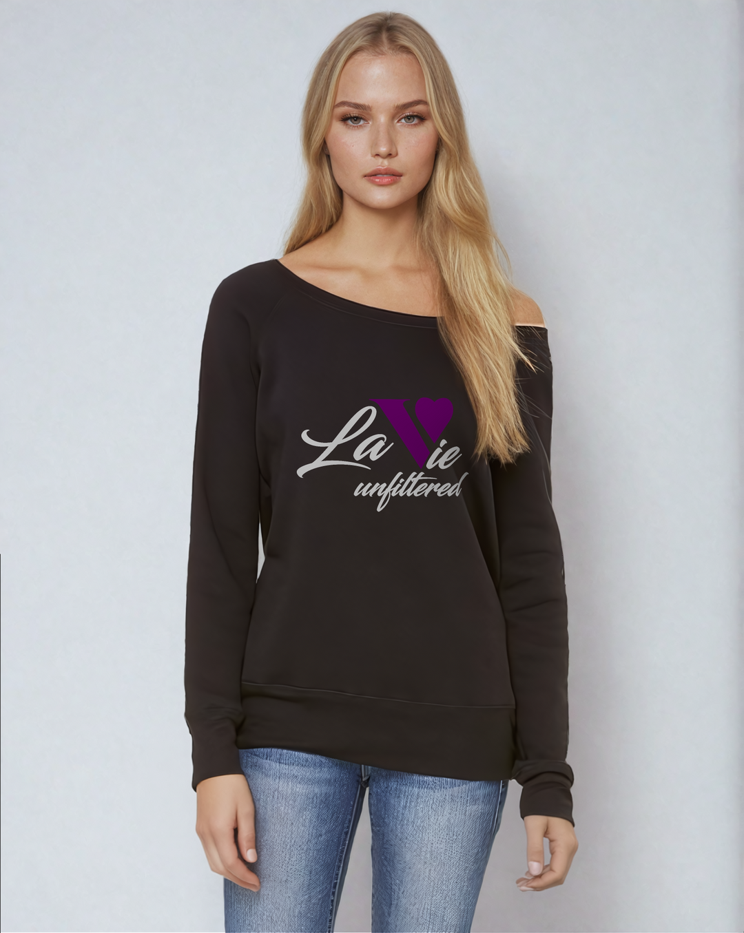 La Vie unfiltered purple - The Unfiltered Glam Sweatshirt - La Vie unfiltered