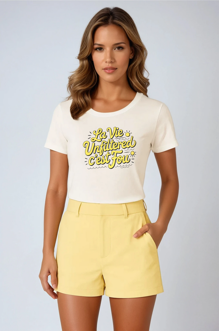 C'est fou drop butter yellow - Allure Jersey Tee