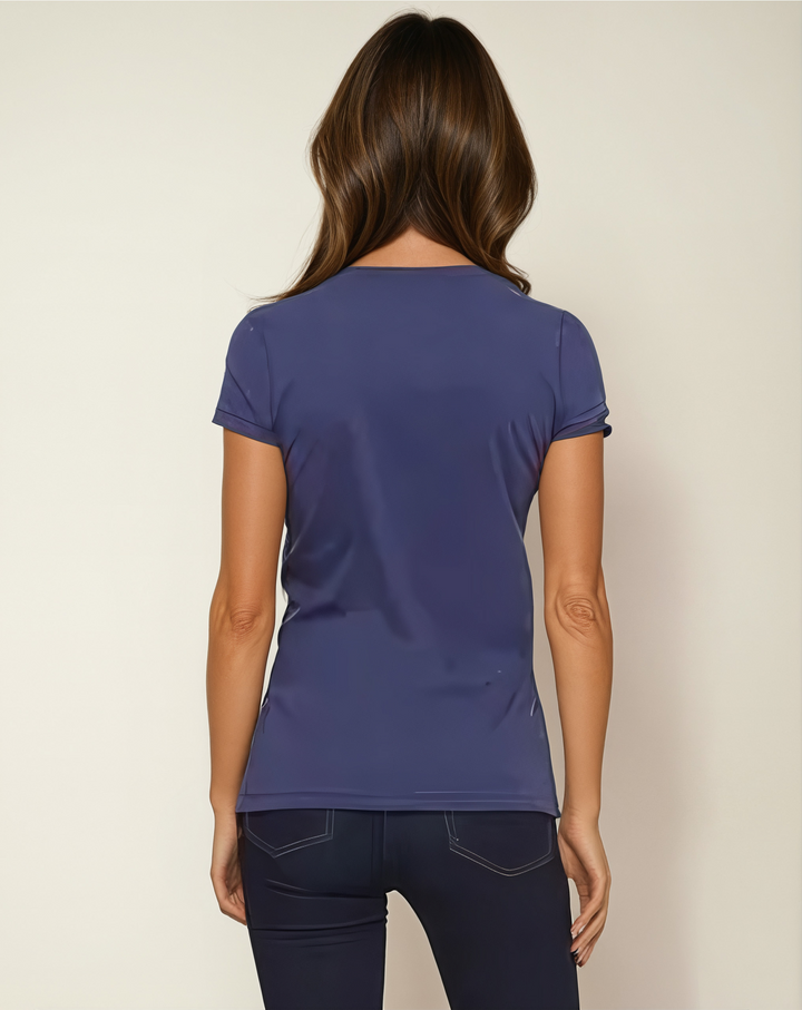 La Vie unfiltered embroidered - Allure V-Neck Jersey - La Vie unfiltered