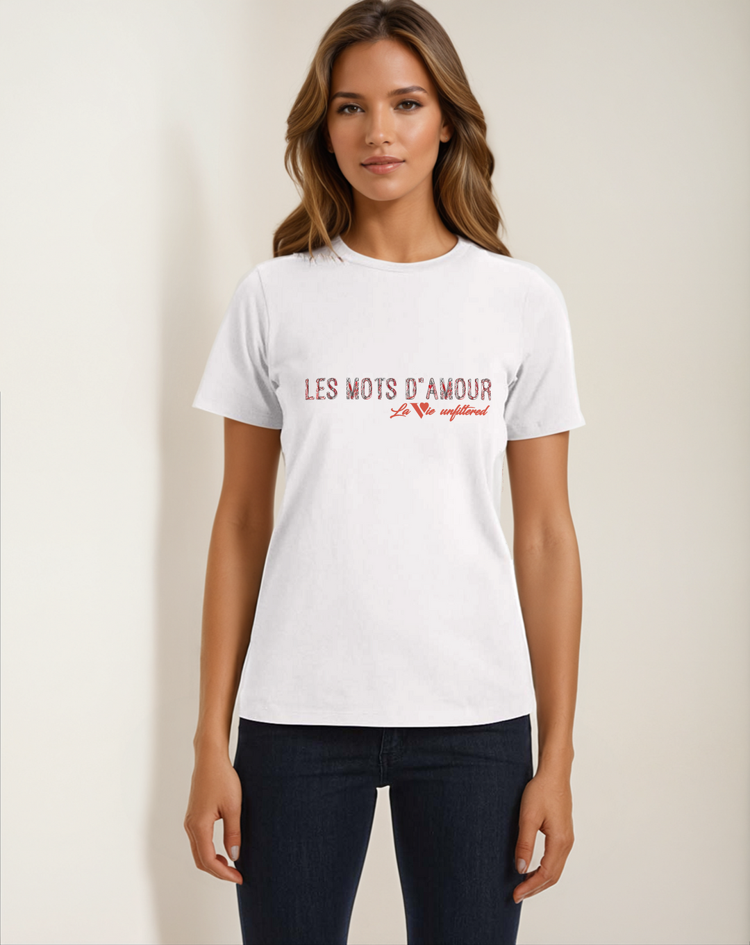 Les mots d'amour - Allure Jersey Tee - La Vie unfiltered