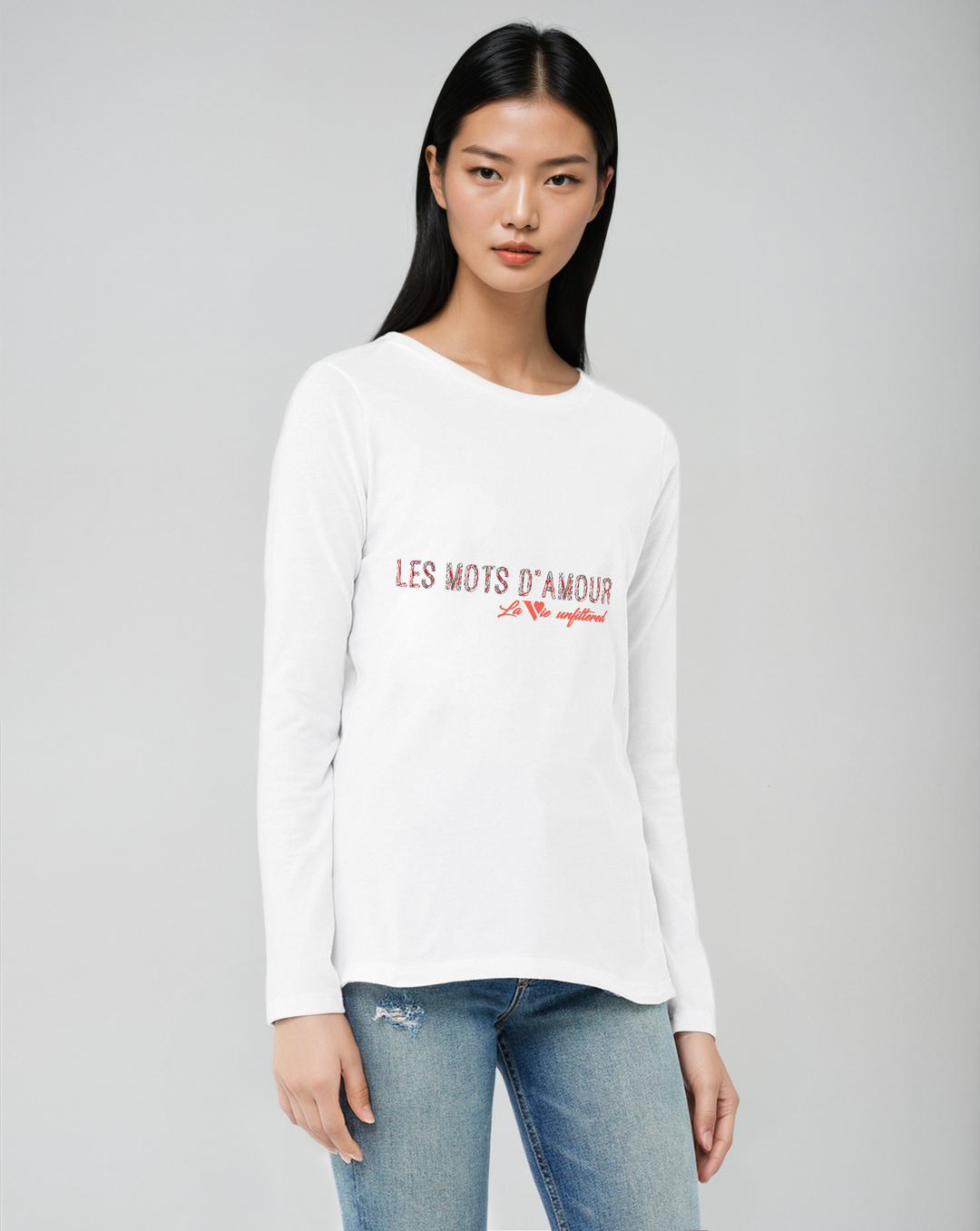 Les mots d'amour - Allure Long Sleeve Tee - La Vie unfiltered