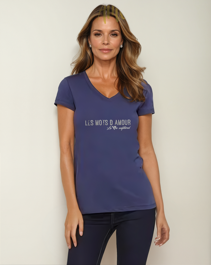 Les mots d'amour - Allure V-Neck Jersey - La Vie unfiltered