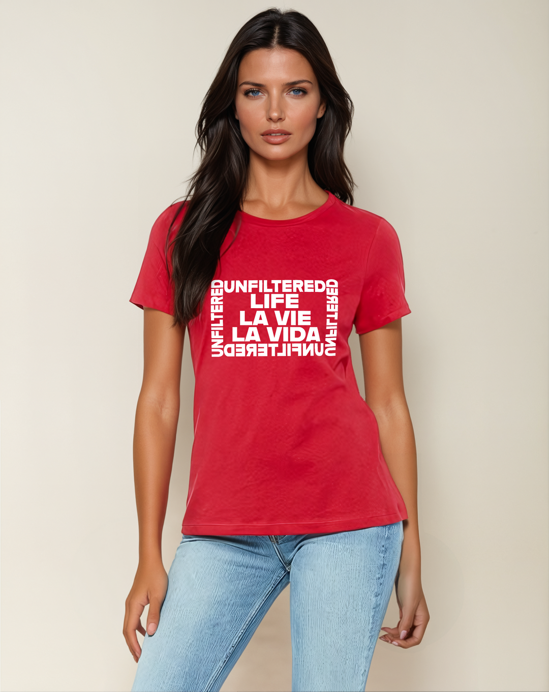 Life La Vie La Vida unfiltered - Allure Jersey Tee - La Vie unfiltered