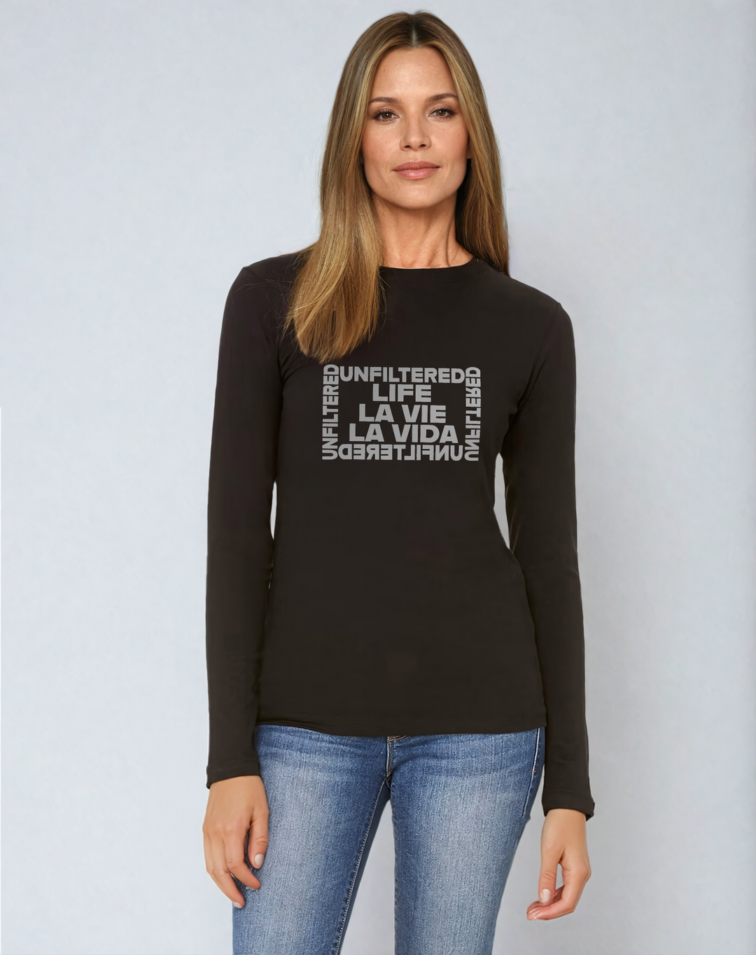 Life La Vie La Vida unfiltered - Allure Long Sleeve Tee - La Vie unfiltered