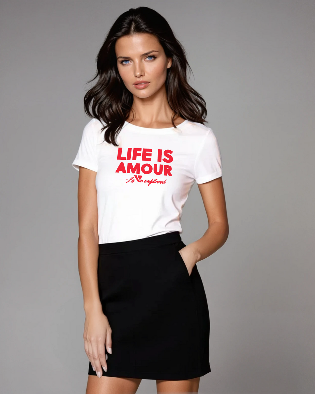 Life is Amour - Allure Jersey Tee - La Vie unfiltered