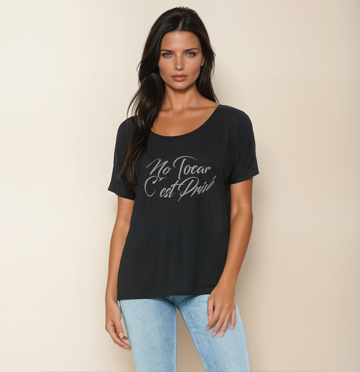 No tocar c'est privé - The Chic Drape Top - La Vie unfiltered