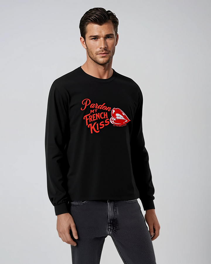 Pardon my French Kiss - Unfiltered Long Sleeve Tee - La Vie unfiltered