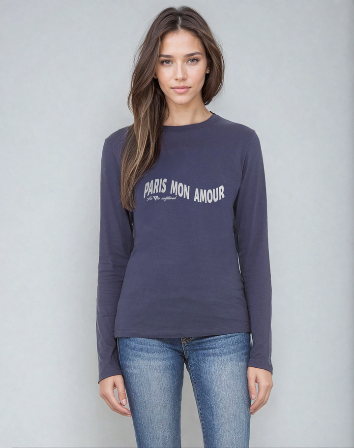 Paris mon Amour - Allure Long Sleeve Tee - La Vie unfiltered