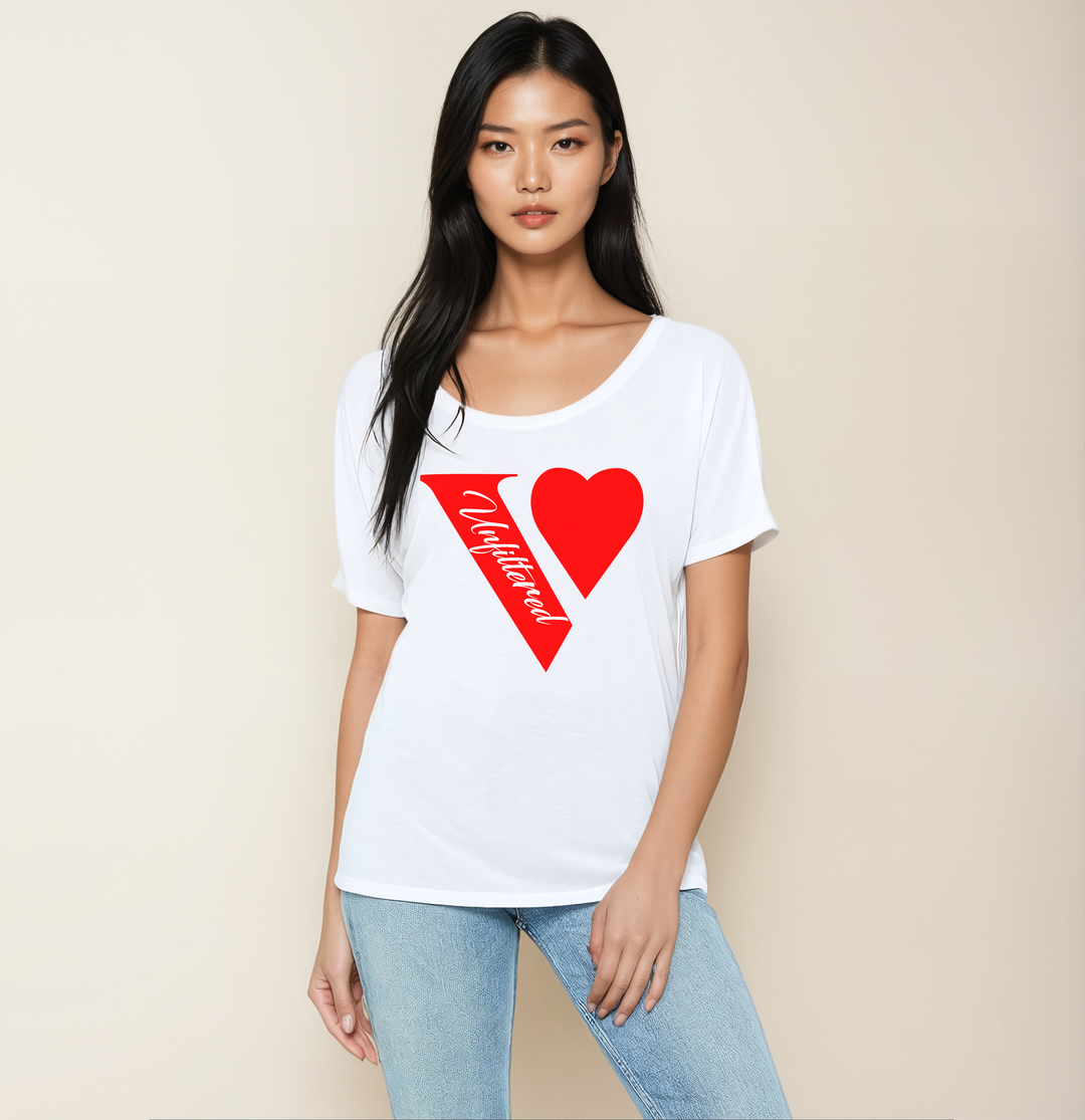 Vie unfiltered red heart -  The Chic Drape Top - La Vie unfiltered