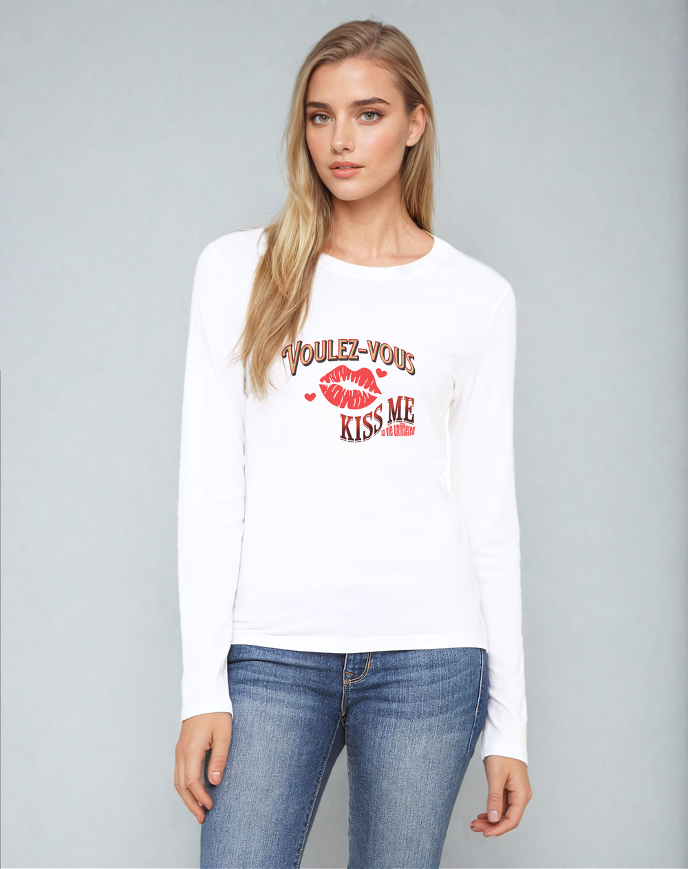 Voulez-vous... kiss me - Allure Long Sleeve Tee - La Vie unfiltered