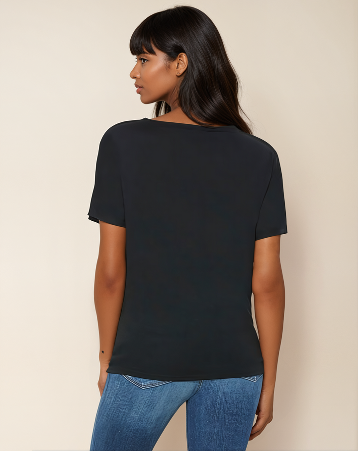 I love you, a little, a lot... -  V-Neck Slouchy Glam Tee - La Vie unfiltered