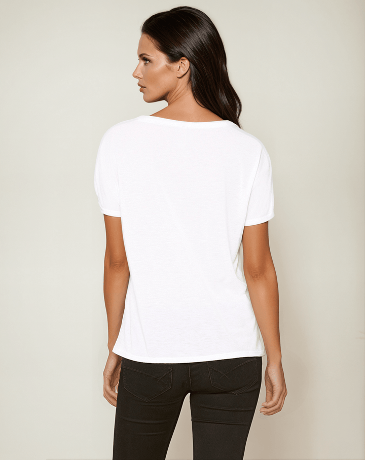 All I need is moi - V - Neck Slouchy Glam Tee - La Vie unfiltered