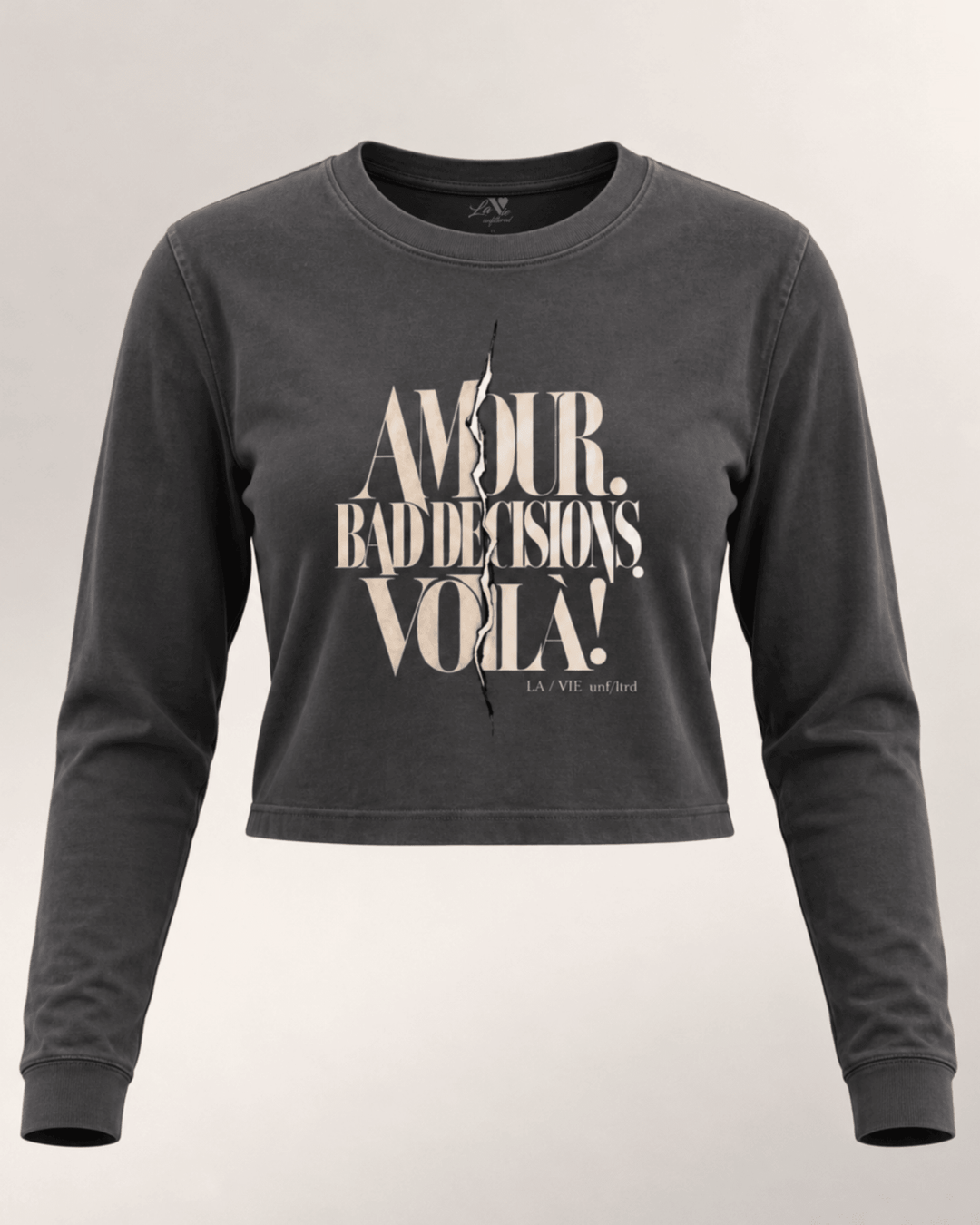 Beautiful Damage — Maison Cropped Long Sleeve - La Vie unfiltered