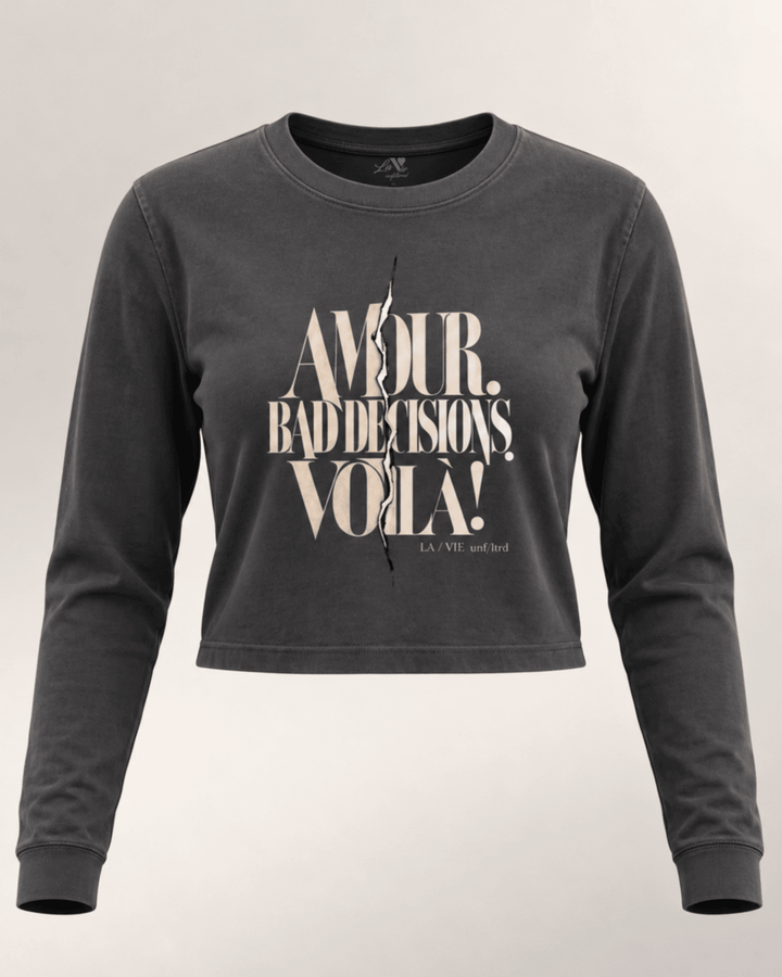 Beautiful Damage — Maison Cropped Long Sleeve - La Vie unfiltered