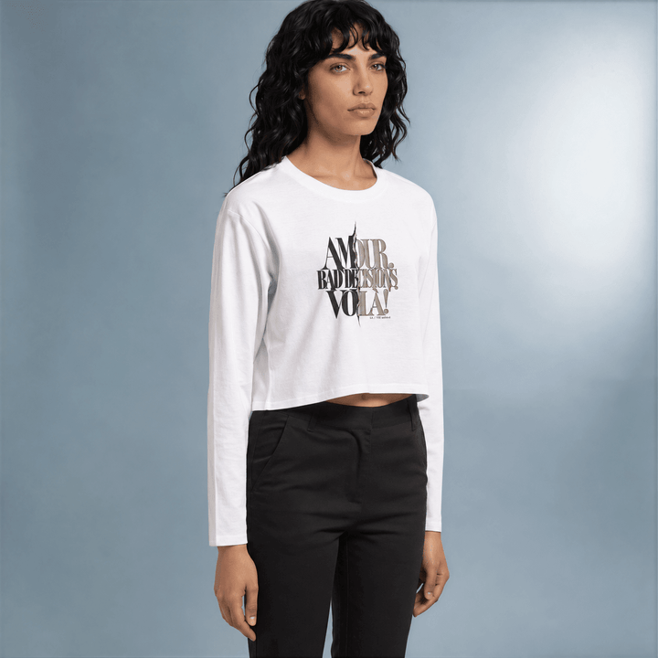 Beautiful Damage — Maison Cropped Long Sleeve - La Vie unfiltered