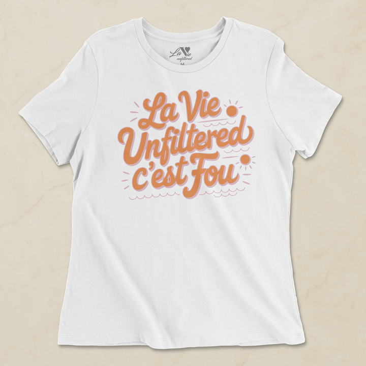 C'est fou drop seeing tangerine - Allure Jersey Tee - La Vie unfiltered