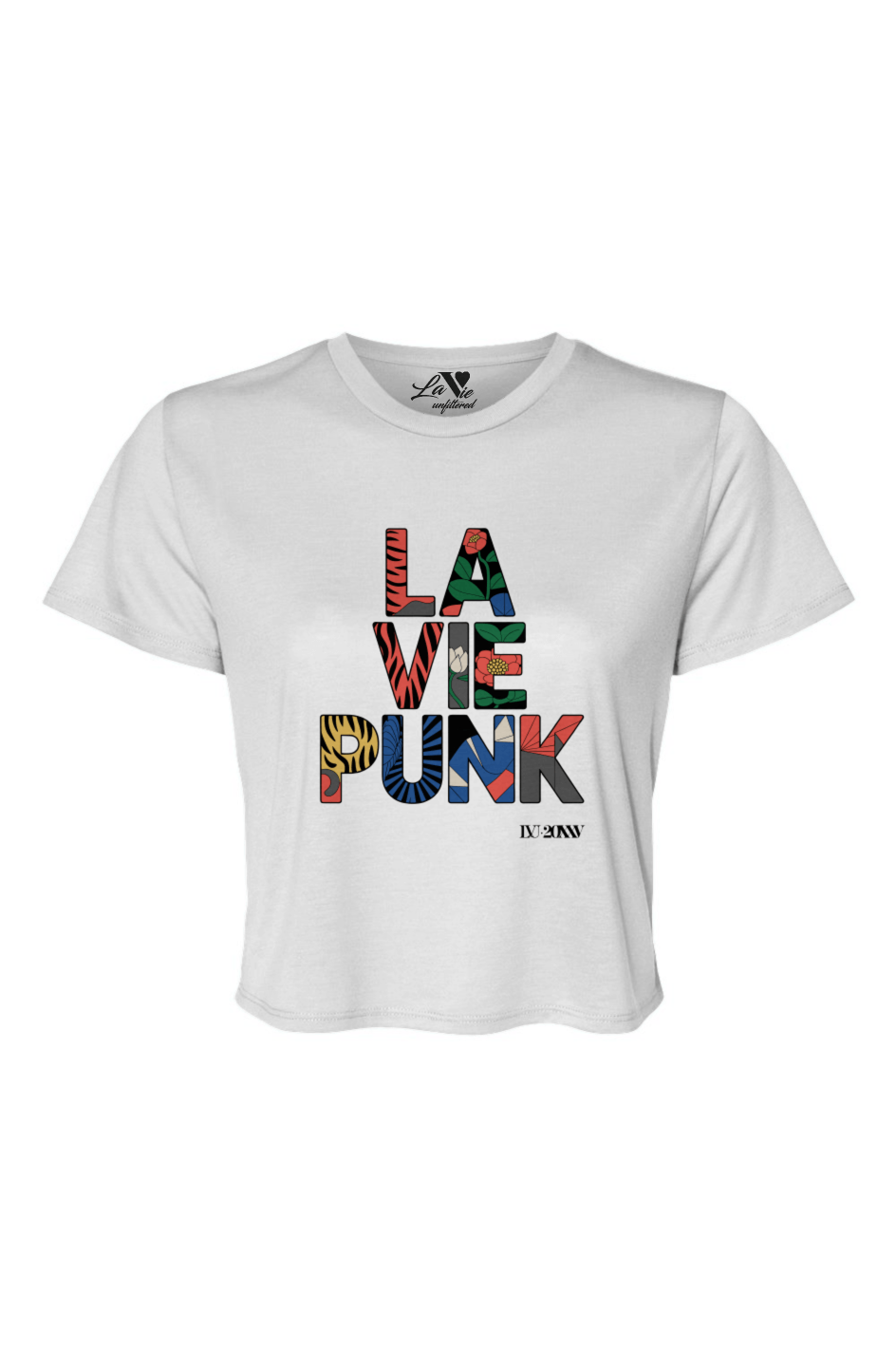 Couture Clash - Relaxed Fit Cropped Tee - La Vie unfiltered