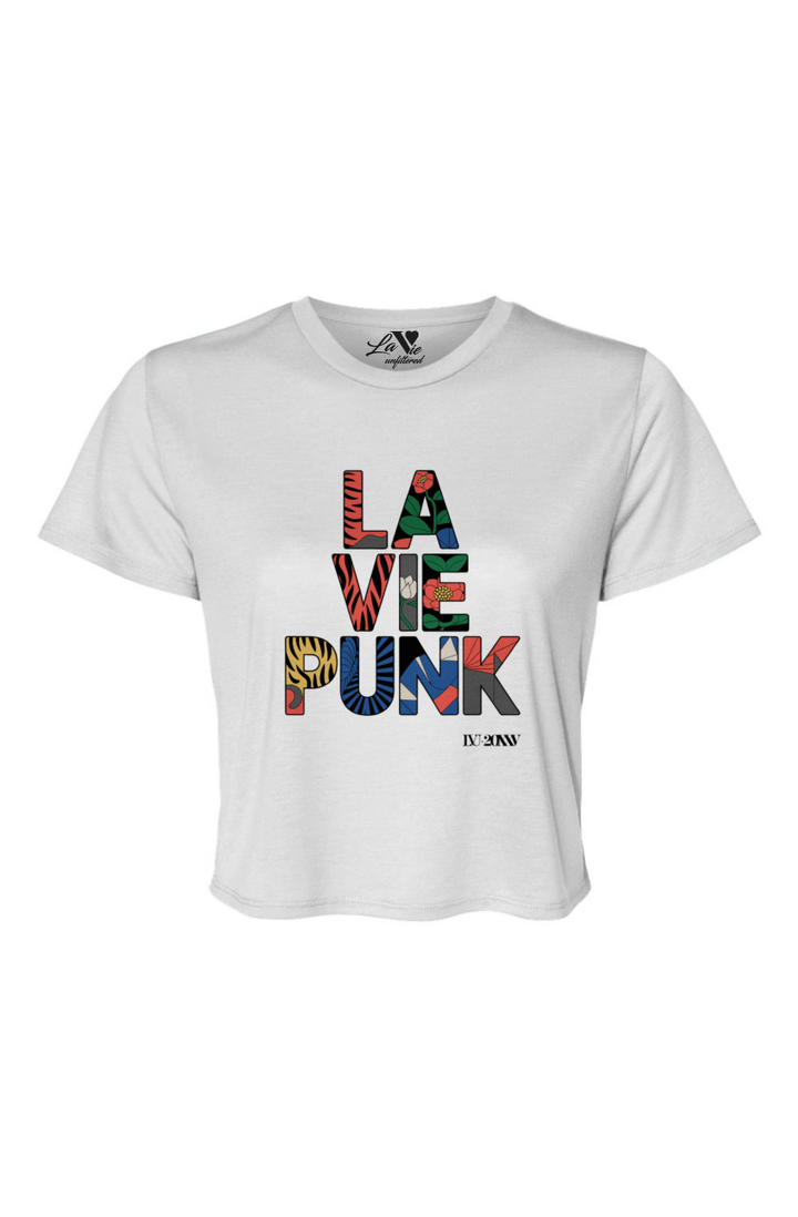 Couture Clash - Relaxed Fit Cropped Tee - La Vie unfiltered