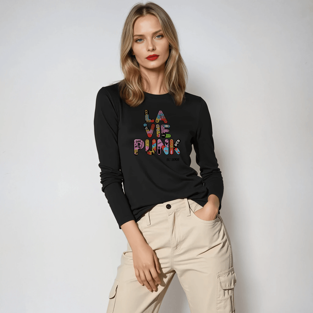 Couture Punk Anarchy - Allure Long Sleeve Tee - La Vie unfiltered